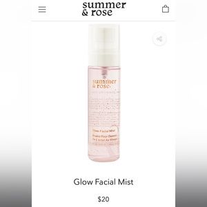 Summer & Rose glow facial mist